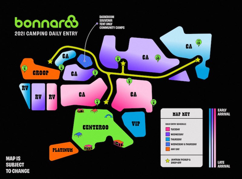 Bonnaroo Map