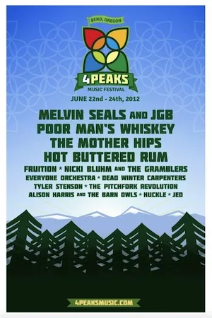 4 Peaks Music Festival 2012 Lineup poster image