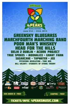 4 Peaks Music Festival 2013 Lineup poster image