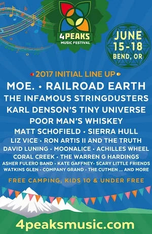 4 Peaks Music Festival 2017 Lineup poster image