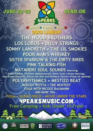 4 Peaks Music Festival 2019 Lineup poster image