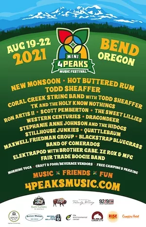4 Peaks Music Festival 2021 Lineup poster image