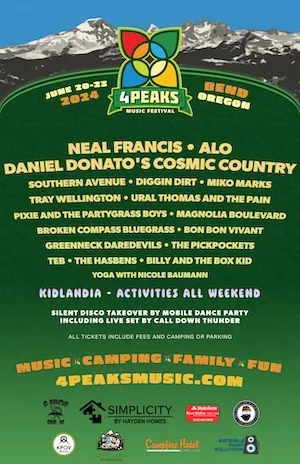 4 Peaks Music Festival 2024 Lineup poster image