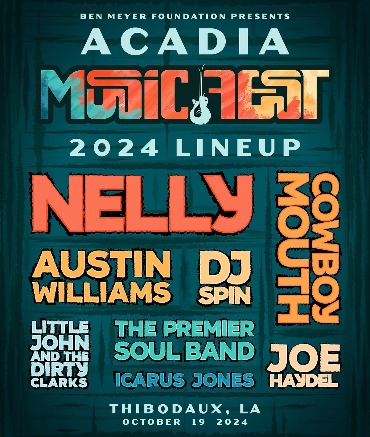 Acadia Music Fest lineup poster