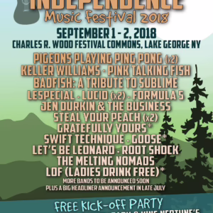 Adirondack Independence Music Festival 2018 Lineup poster image