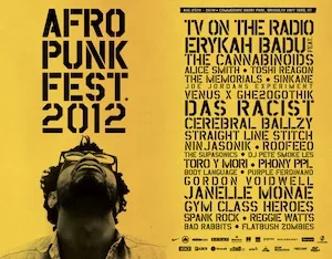 AFROPUNK Brooklyn 2012 Lineup poster image