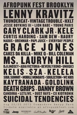 AFROPUNK Brooklyn 2015 Lineup poster image