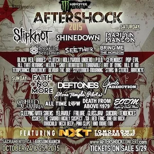 Aftershock Festival 2015 Lineup poster image
