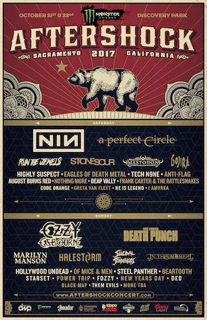 Aftershock Festival 2017 Lineup poster image