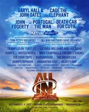 All IN Music & Arts Festival 2022 Lineup poster image