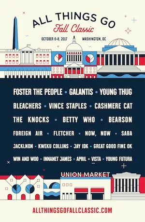 All Things Go Music Festival 2017 Lineup poster image