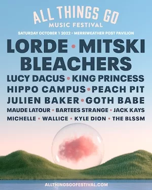All Things Go Music Festival 2022 Lineup poster image
