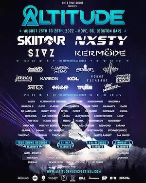 Altitude Music Festival 2022 Lineup poster image