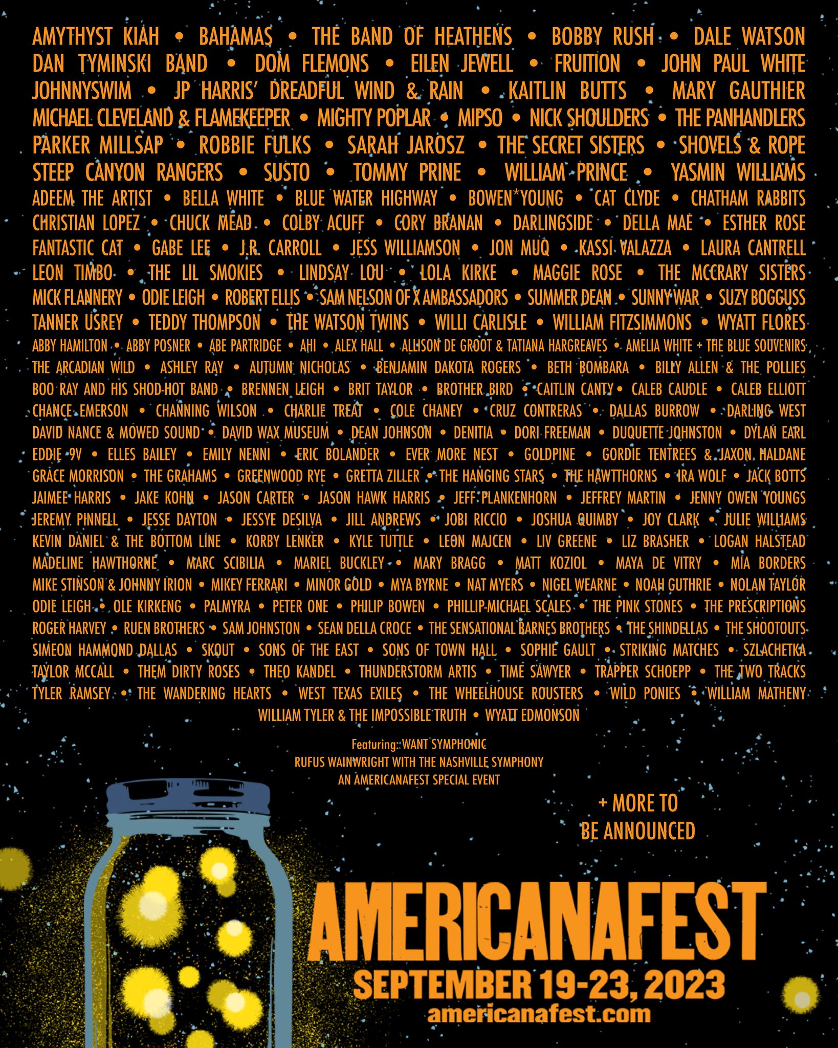 AMERICANAFEST 2023 Lineup poster image