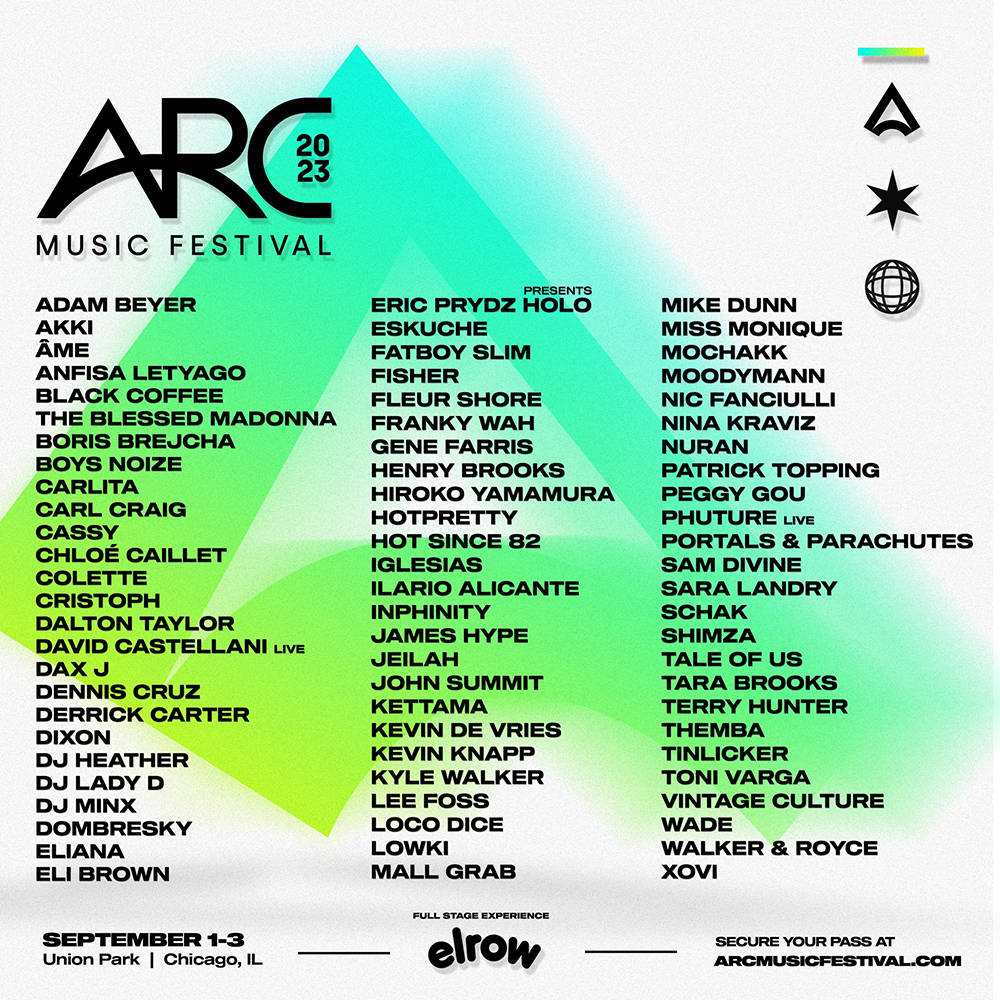 ARC Music Festival 2023 Lineup Announced Grooveist