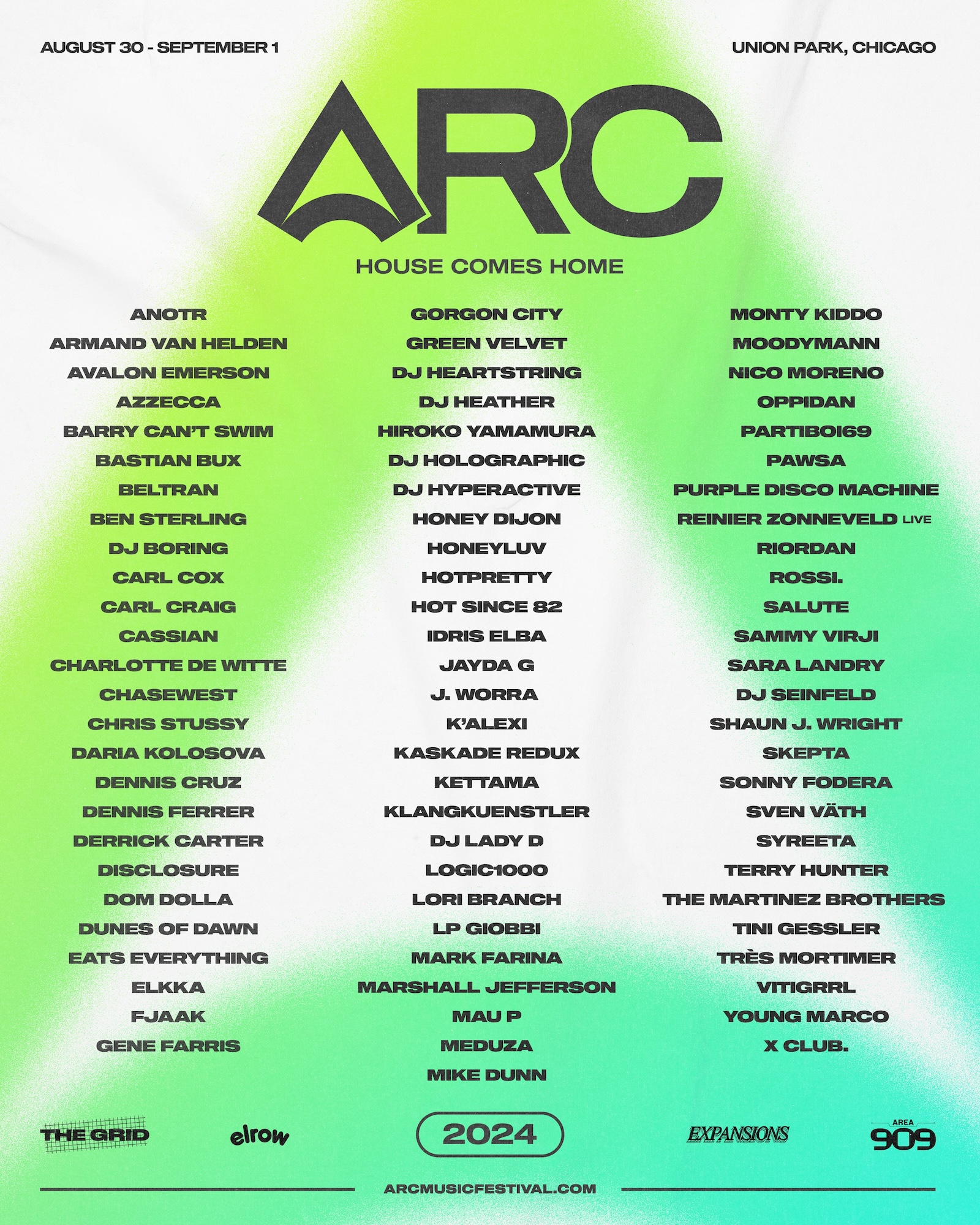 ARC Music Festival 2024 Lineup poster image