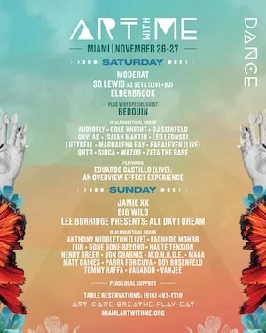 Art With Me Miami 2022 Lineup poster image