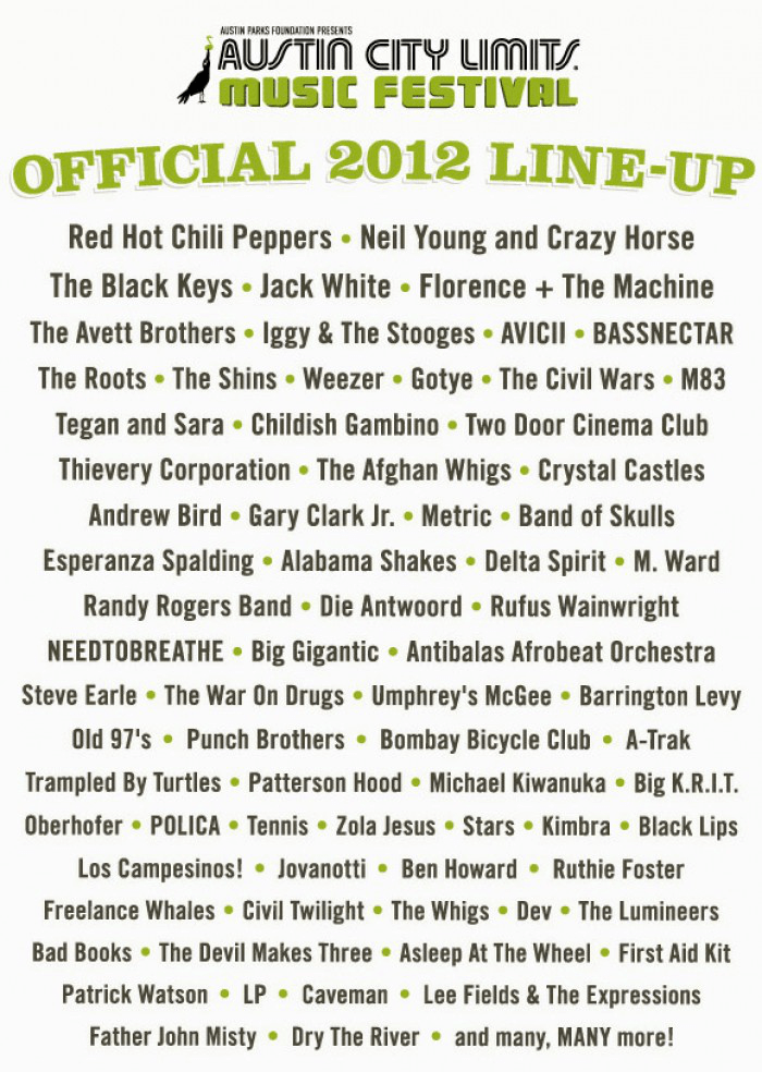 Acl Line Up 2008