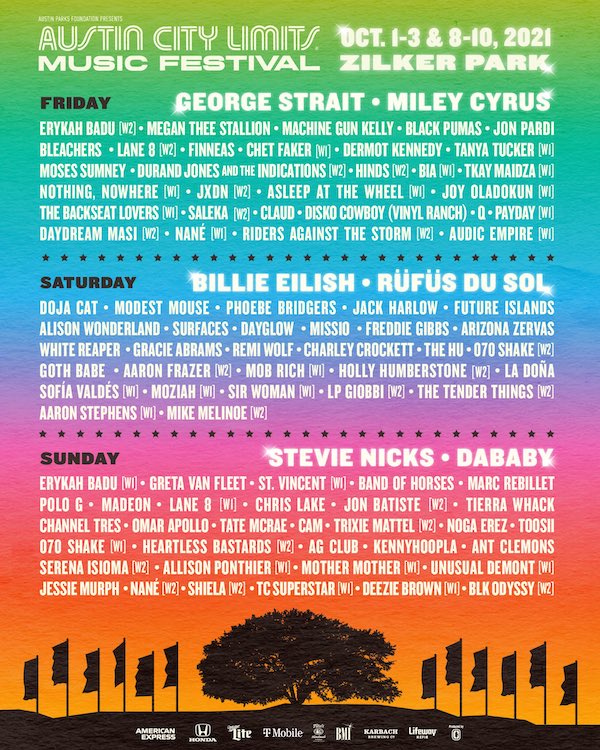 Austin City Limits 2021 Lineup | Grooveist