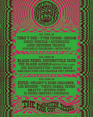 Austin Psych Fest 2023 Lineup poster image