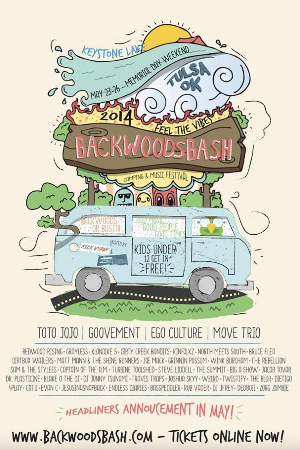 Backwoods at Mulberry Mountain 2014 Lineup poster image