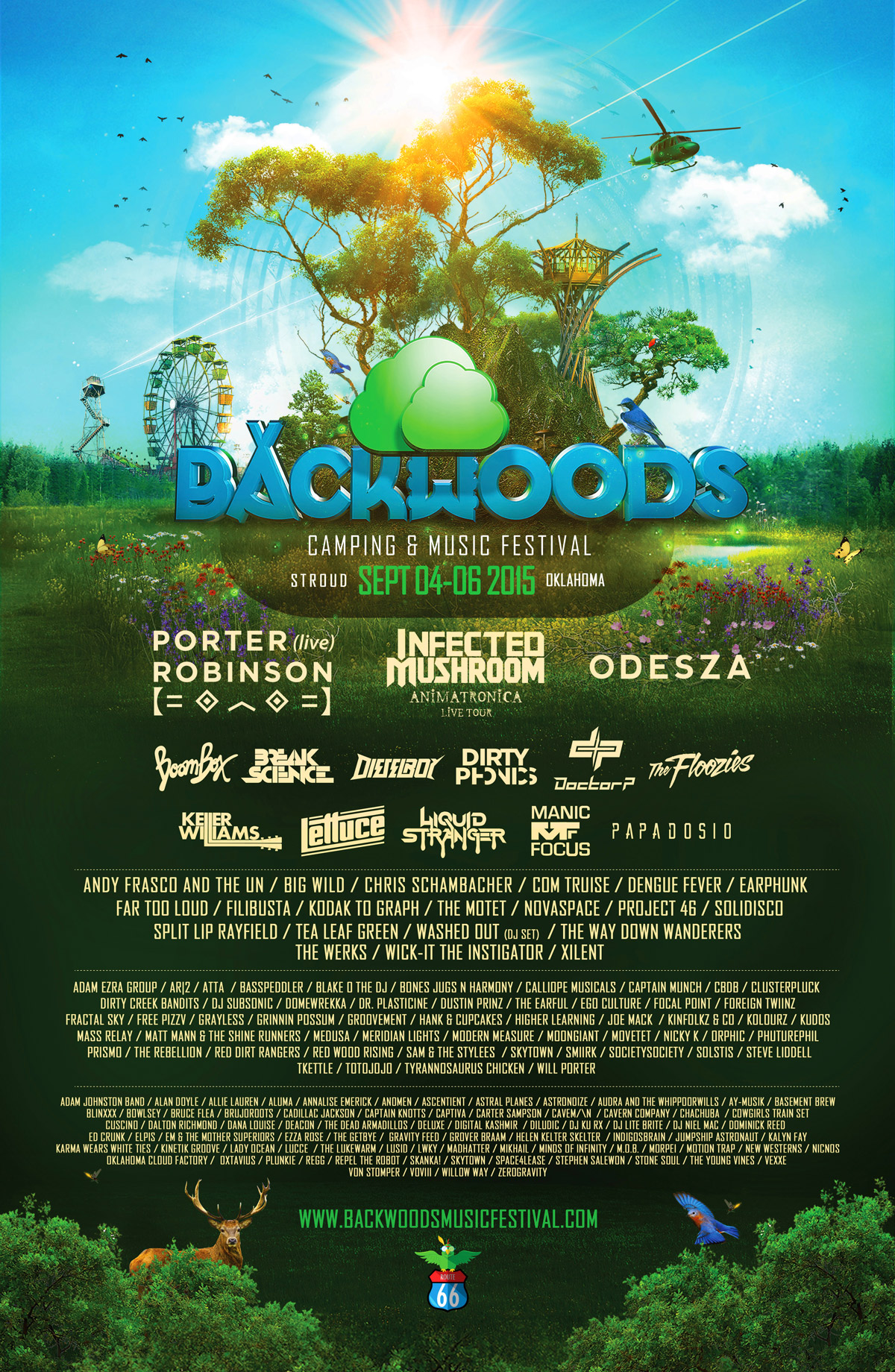 Backwoods at Mulberry Mountain 2015 Lineup poster image