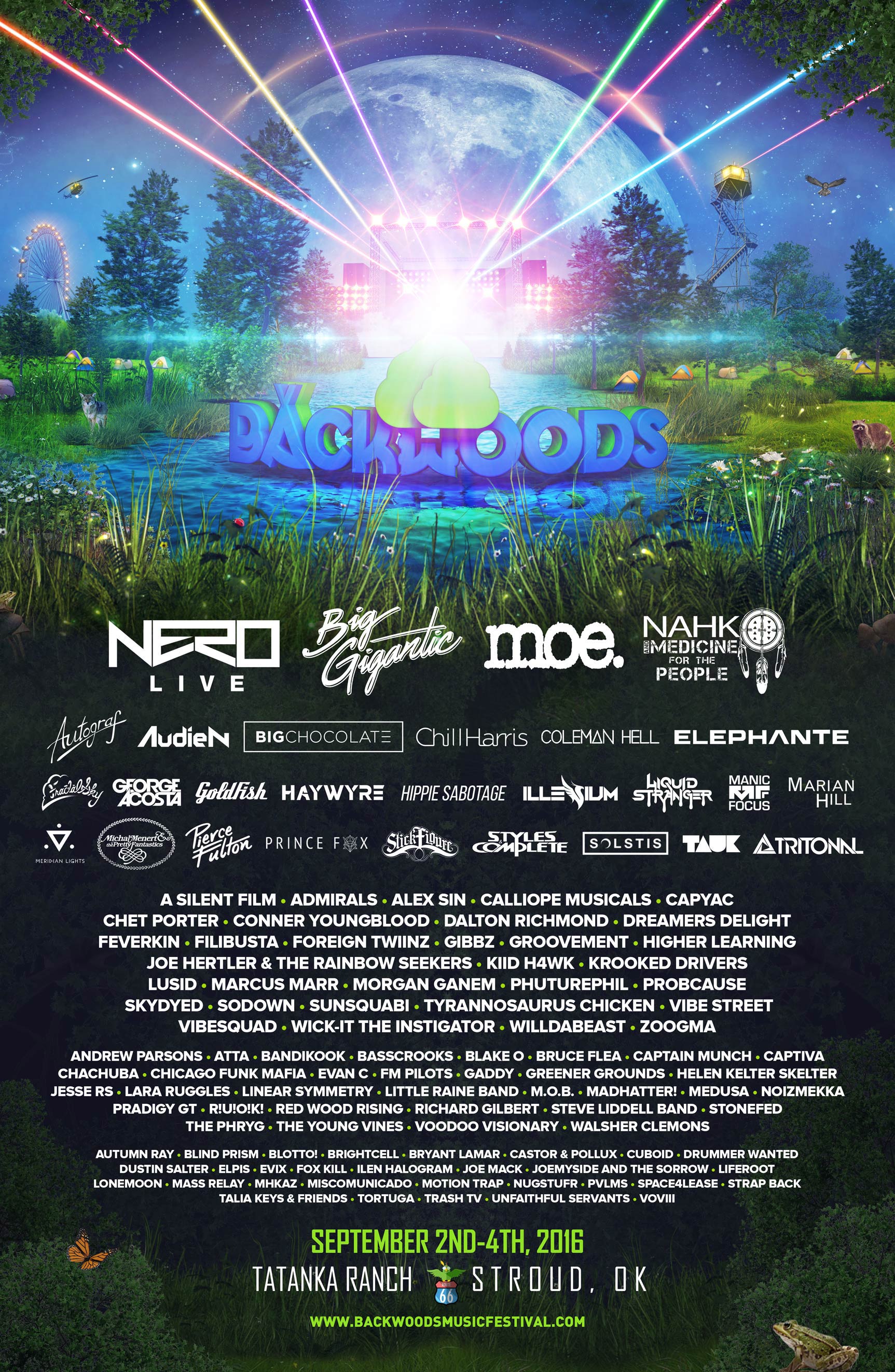 Backwoods at Mulberry Mountain 2016 Lineup poster image