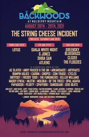 Backwoods at Mulberry Mountain 2021 Lineup poster image