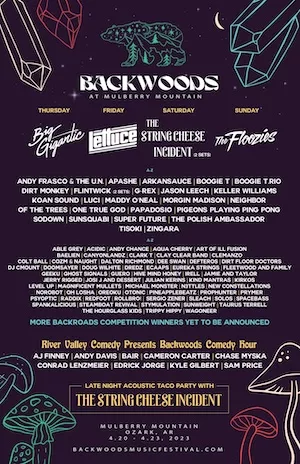 Backwoods at Mulberry Mountain 2023 Lineup poster image