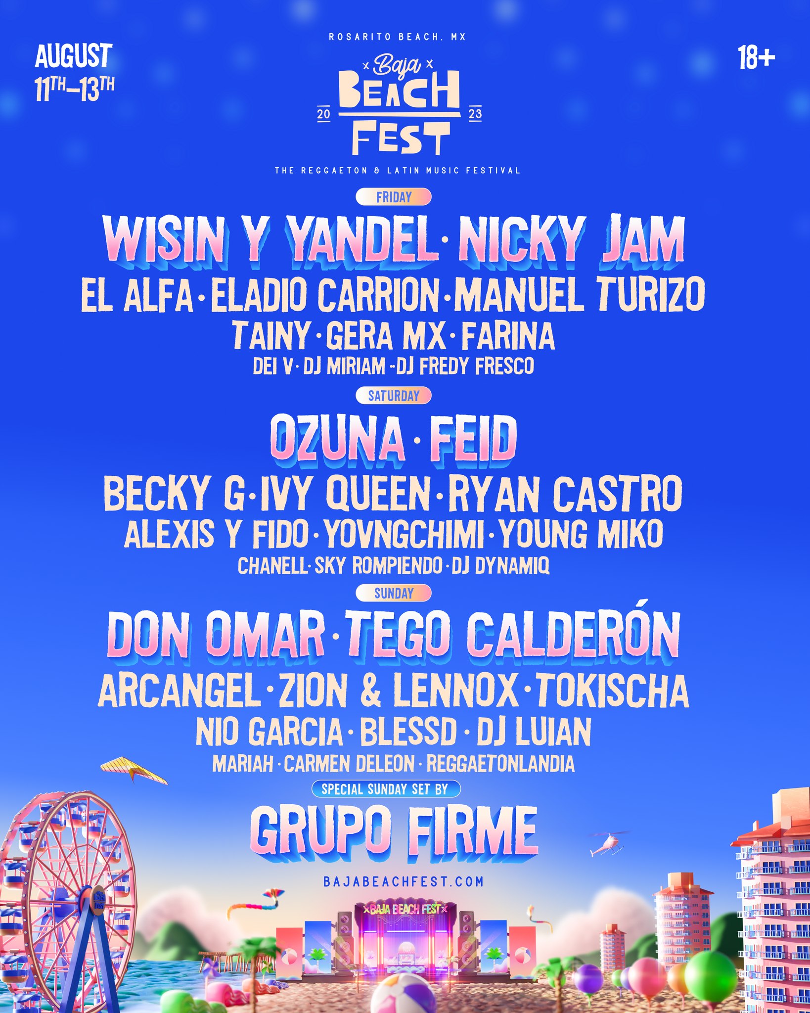 Baja Beach Fest 2023 Lineup Grooveist