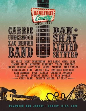 Barefoot Country Music Fest 2021 Lineup poster image