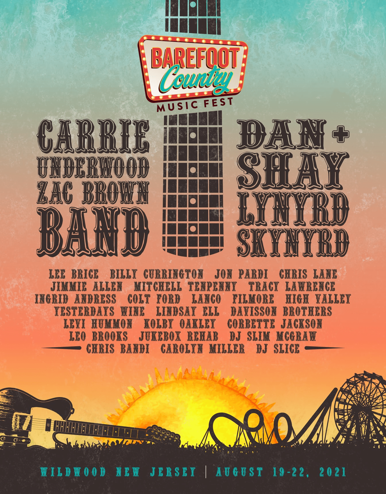 Barefoot Country Music Fest Lineups