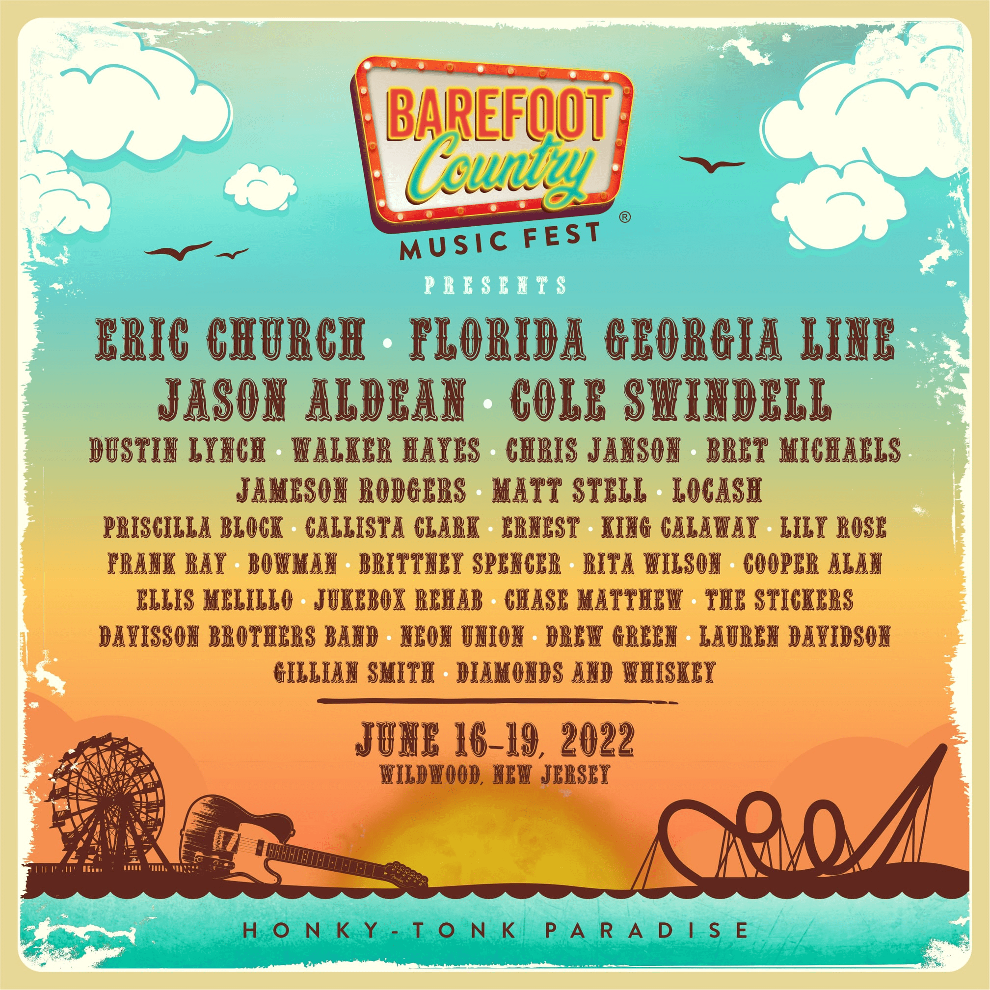 Barefoot Country Music Fest 2022 Lineup Grooveist