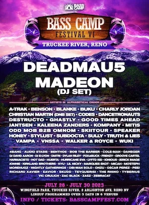 Bass Camp Festival 2023 Lineup poster image