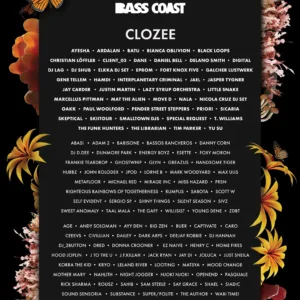 Bass Coast Festival 2023 Lineup poster image