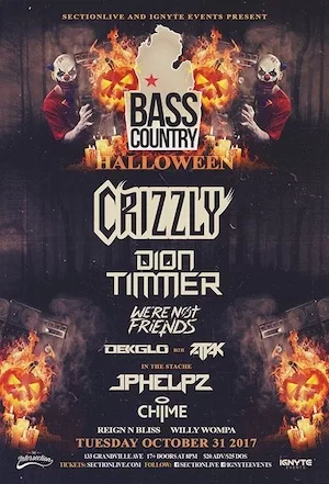 Bass Country Halloween 2017 Lineup poster image