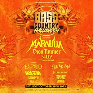Bass Country Halloween 2022 Lineup poster image