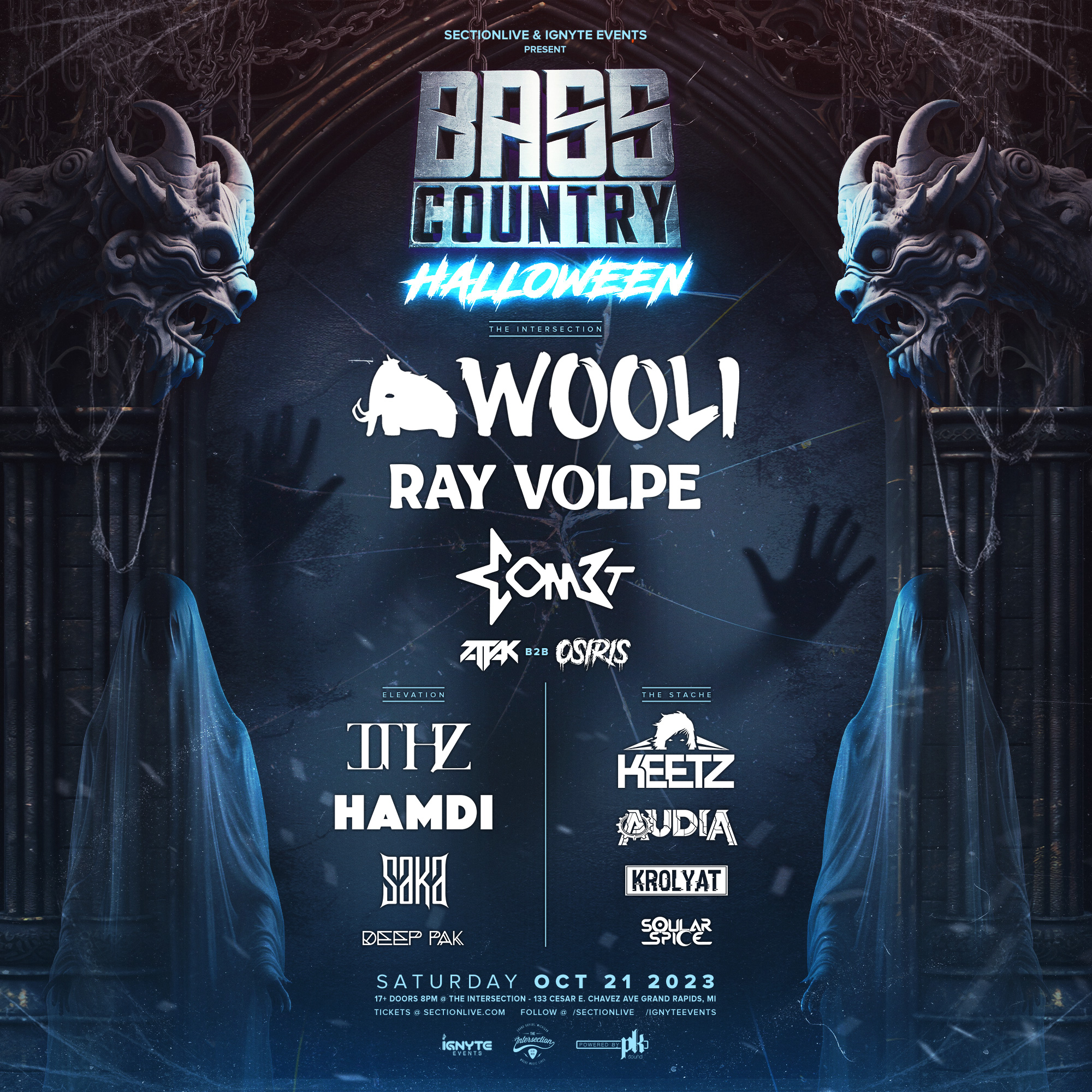 Bass Country Halloween 2023 Lineup poster image