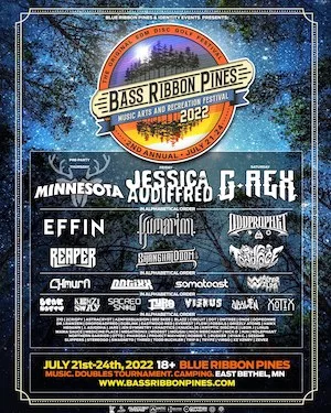 Bass Ribbon Pines Music Festival 2022 Lineup poster image