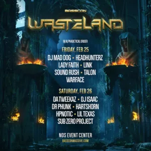Basscon Wasteland 2022 Lineup poster image
