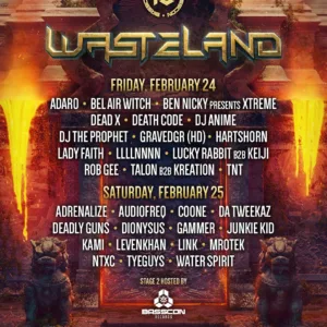 Basscon Wasteland 2023 Lineup poster image