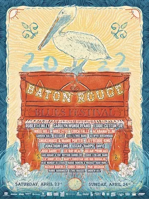 Baton Rouge Blues Festival 2022 Lineup poster image