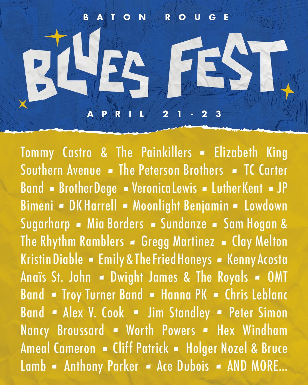 Baton Rouge Blues Fest 2023 Lineup Announced Grooveist