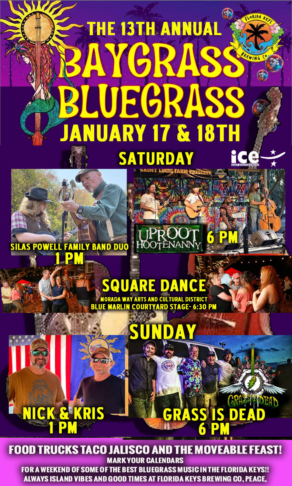 BayGrass Bluegrass Festival 2026 Lineup Grooveist Baygrass Bluegrass Festival 2026 Lineup Poster 