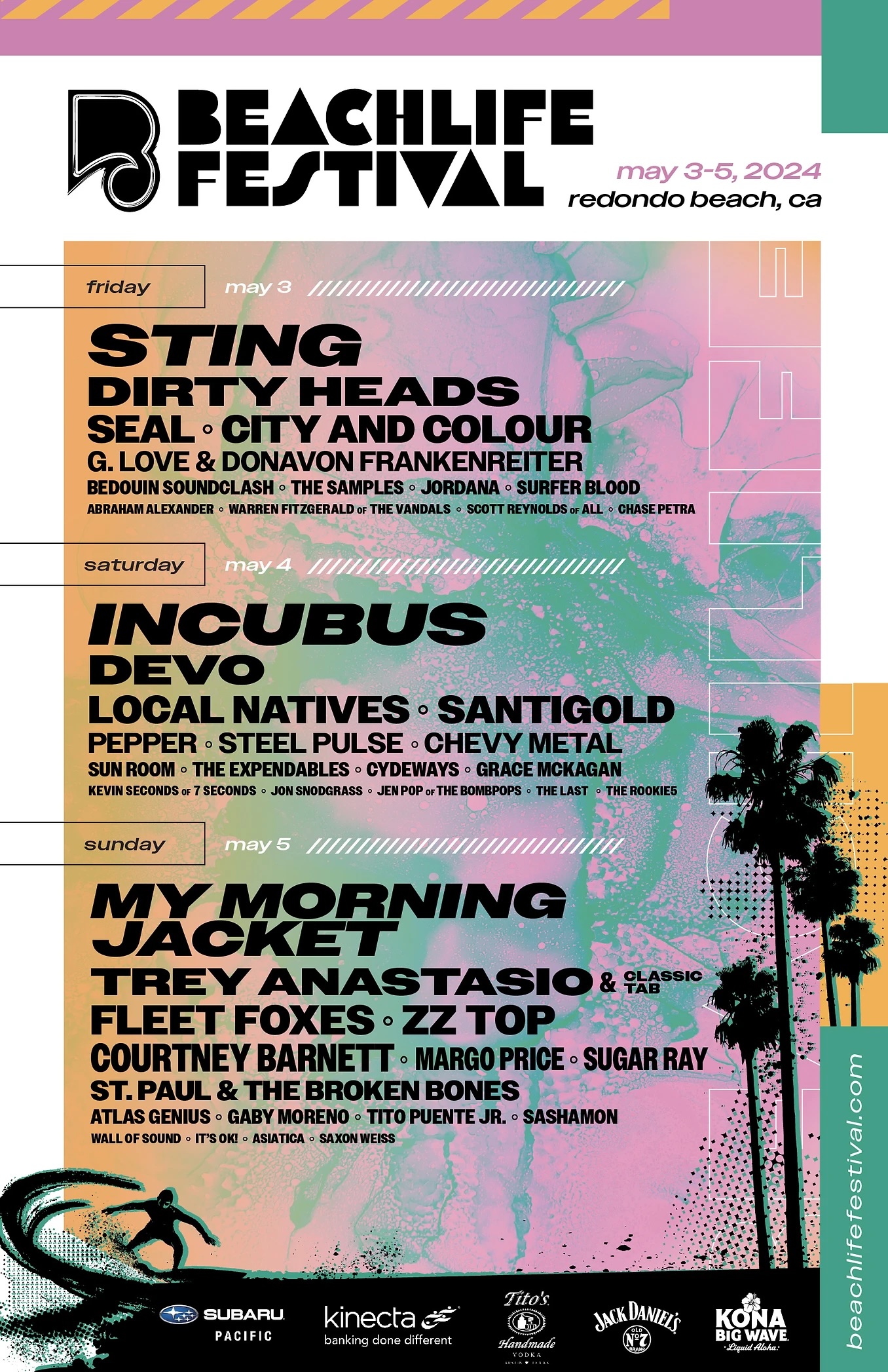 BeachLife Festival lineup poster