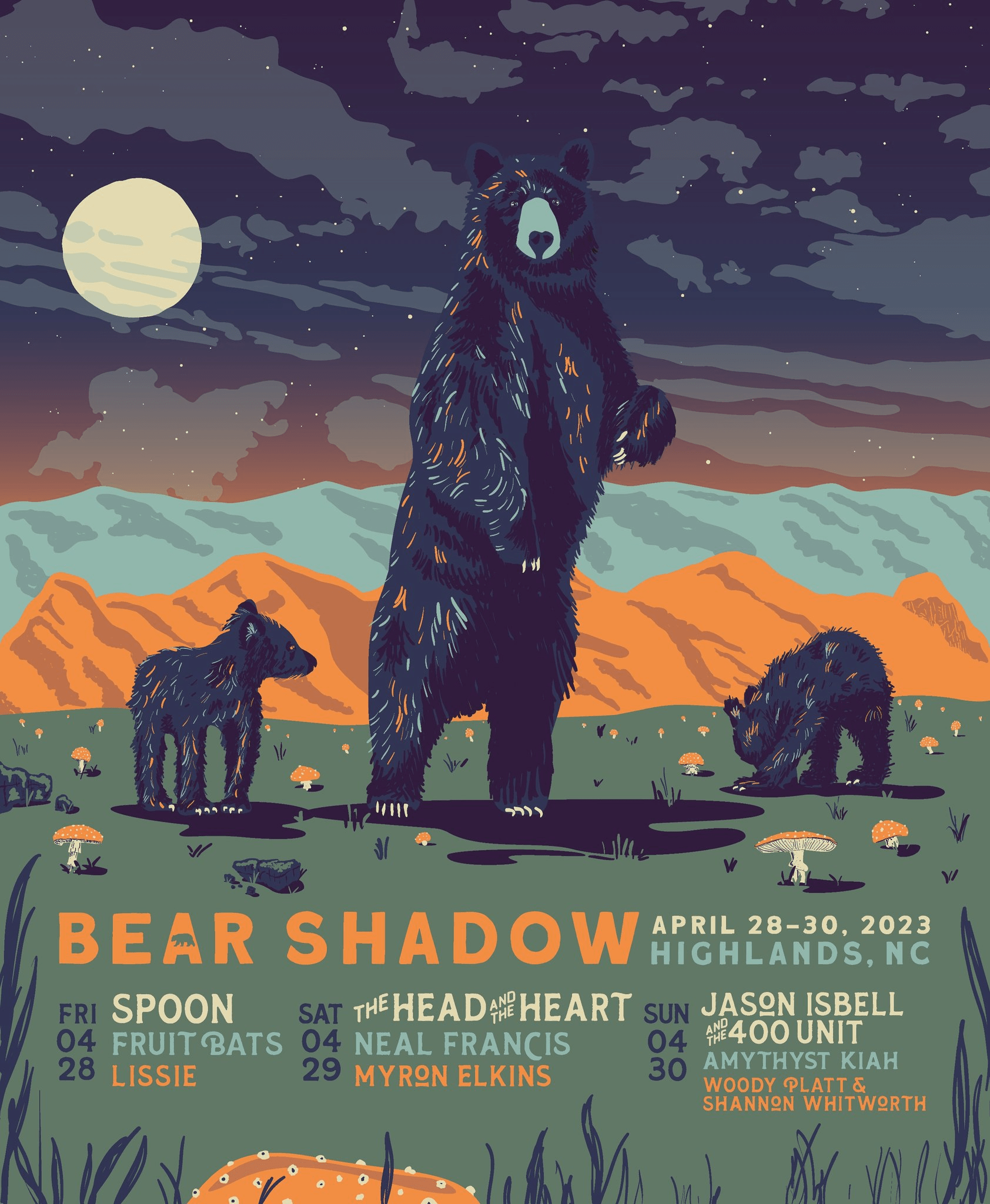 Bear Shadow Festival 2023 Daily Lineup Grooveist
