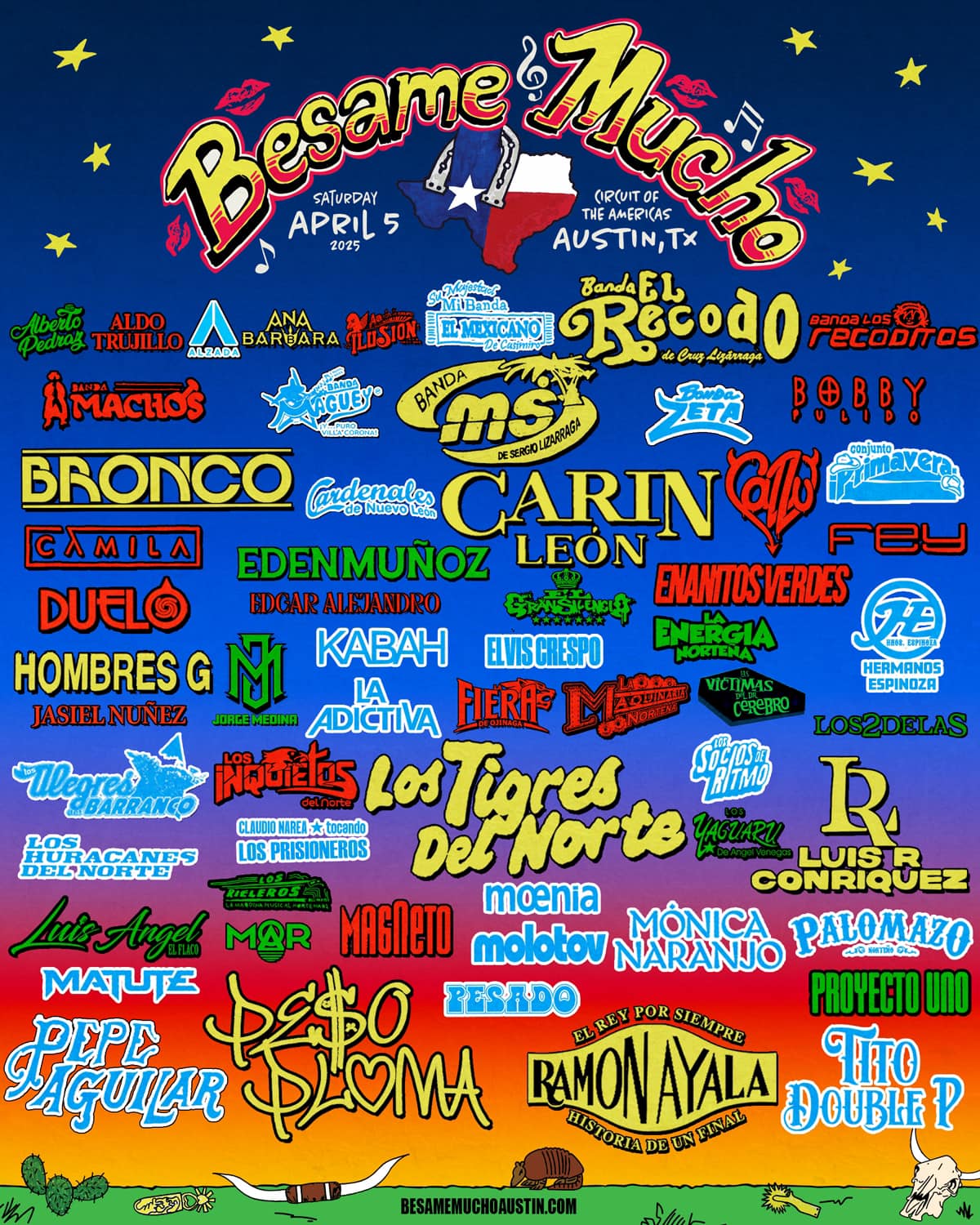 Besame Mucho Austin 2025 Lineup Grooveist
