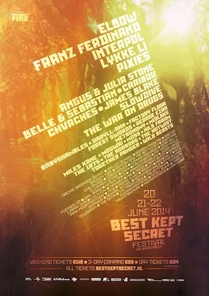 Best Kept Secret Festival 2014 Lineup poster image