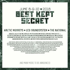 Best Kept Secret Festival 2018 Lineup poster image