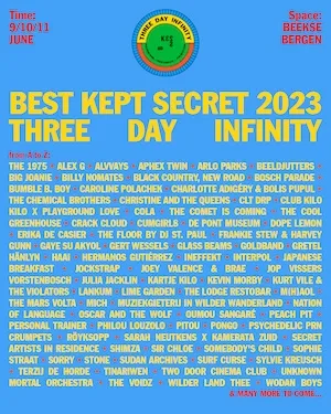 Best Kept Secret Festival 2023 Lineup poster image